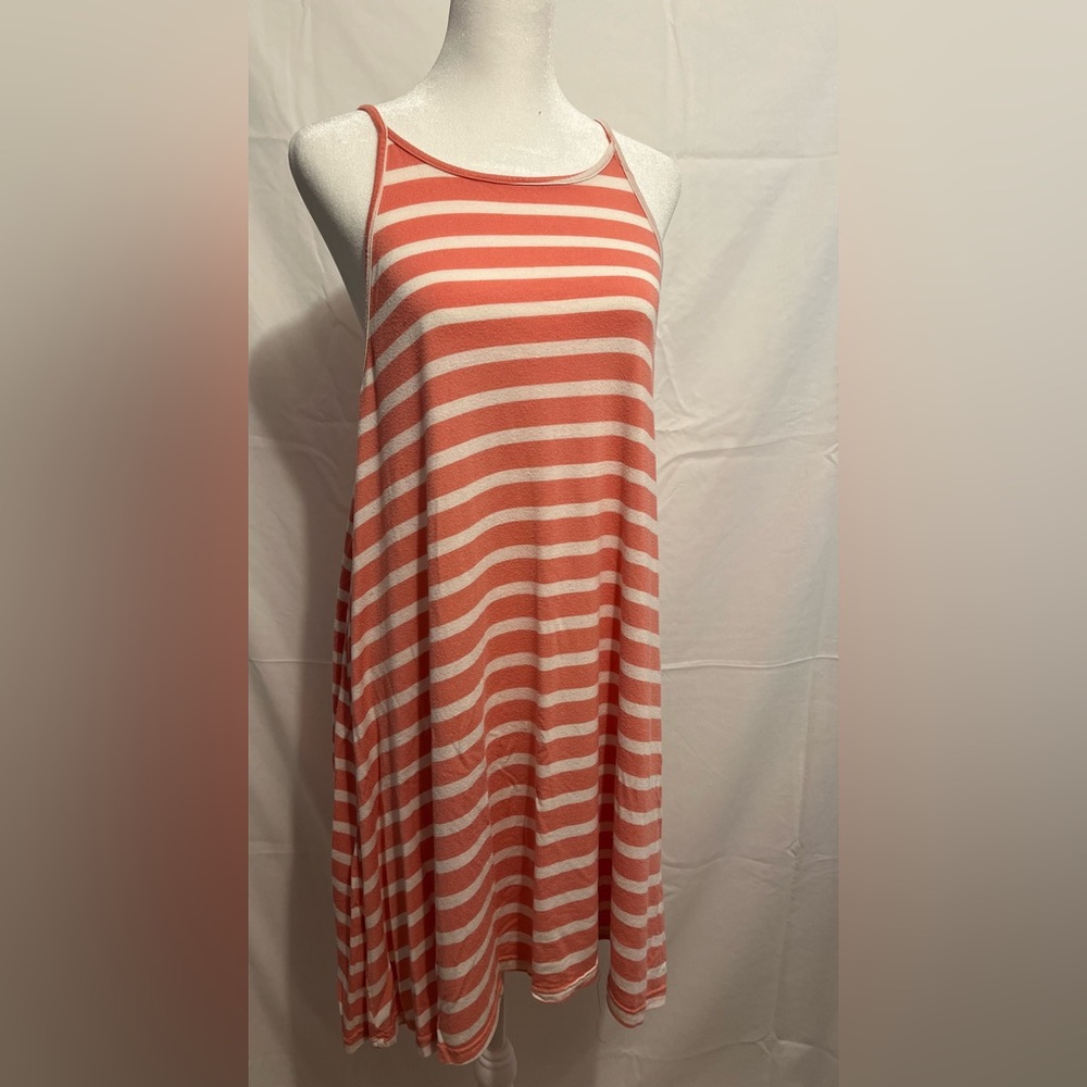 Pink stripped sun dress
